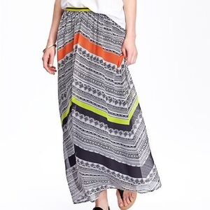 Old Navy Tribal Print Maxi Skirt